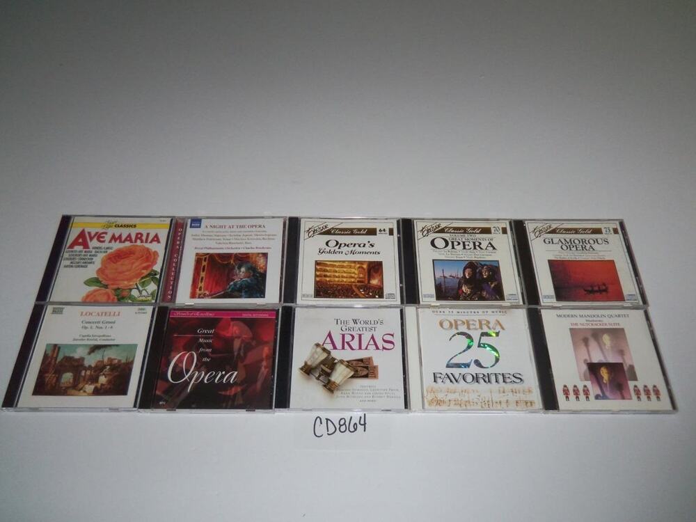 Opera Classical 10 CD Lot Arias Amor War Orff Caro Instrument -0618CD864